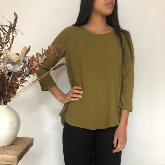 Amanda Moss Neala Marigold Yellow Crew Neck 🇨🇦 - Picture 5 of 6